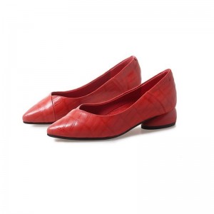 Vrouwen's Point Toe Leather Shoes